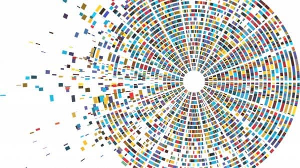 Abstract circular genomic data pattern
