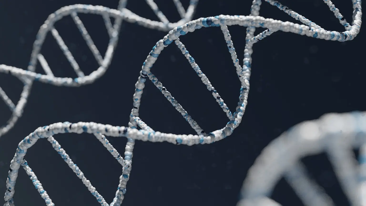 DNA double helix representing AI-driven cancer diagnostics
