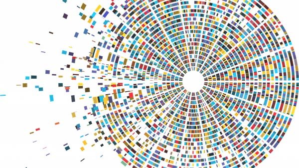Abstract circular genomic data pattern