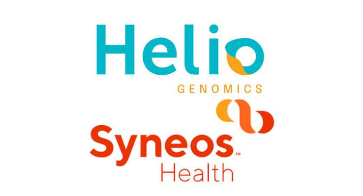 Helio Genomics and Syneos Health partnership logo lockup