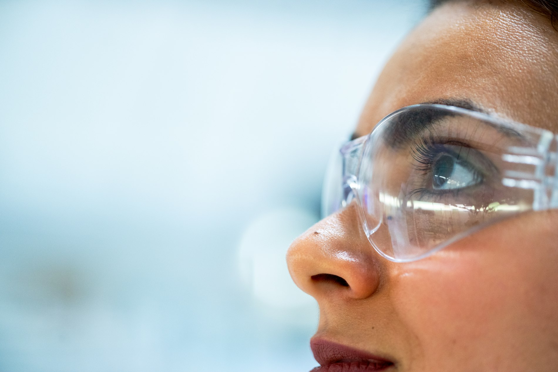 Scientists working with genomic sequencing data in a research laboratory